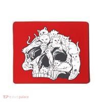 Skull Head With Cats Mousepad thumb 0