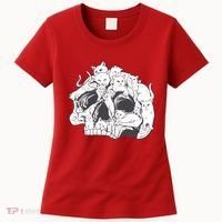 Skull Head With Cats Women's T-Shirt thumb 0
