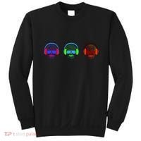 Skull Icons With Headphones Sweatshirt thumb 0