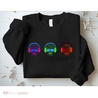Skull Icons With Headphones Sweatshirt thumb 2