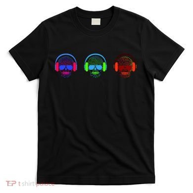 Skull Icons With Headphones T-Shirt