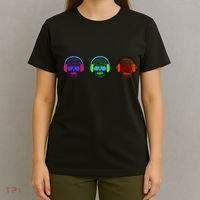 Skull Icons With Headphones T-Shirt thumb 4