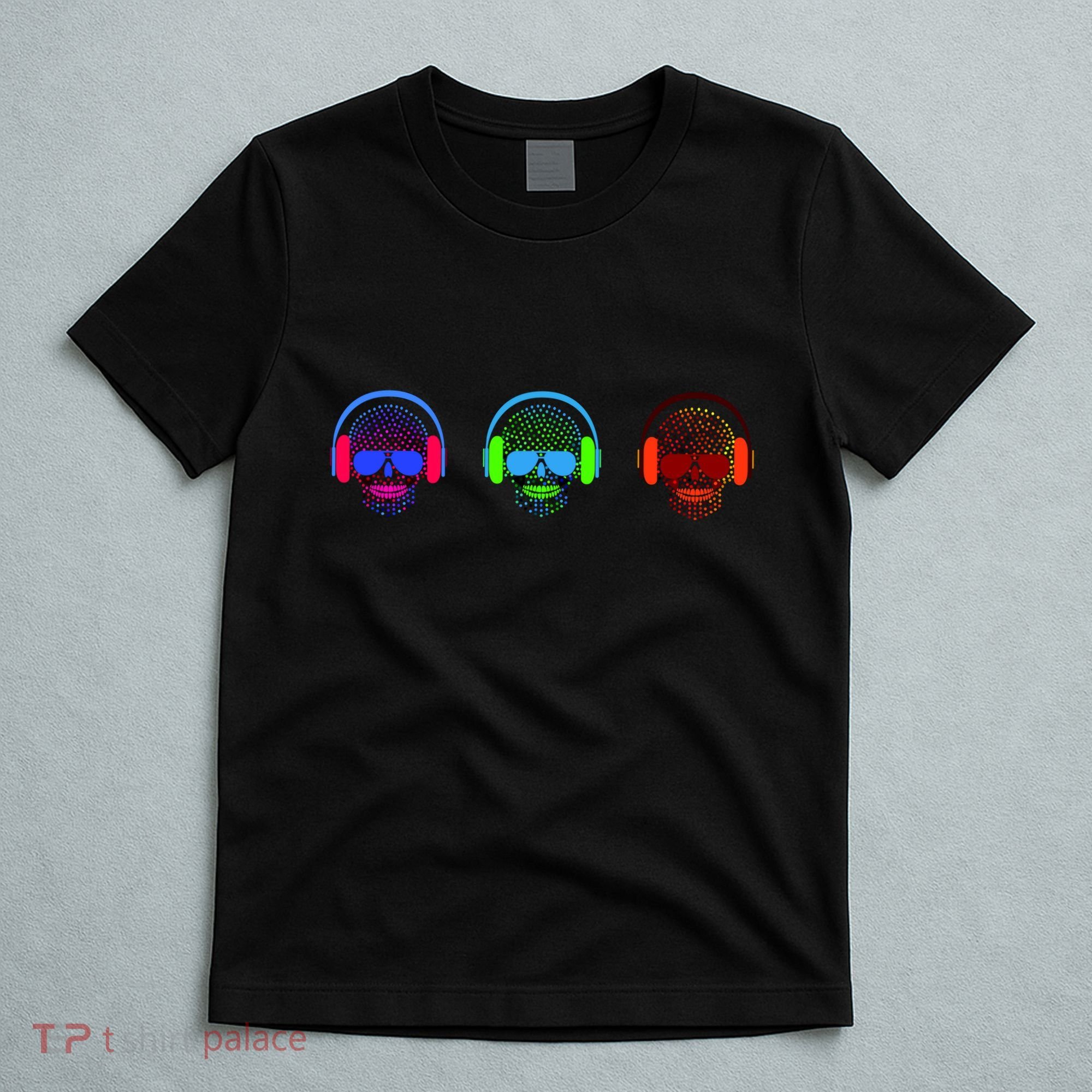Skull Icons With Headphones T-Shirt