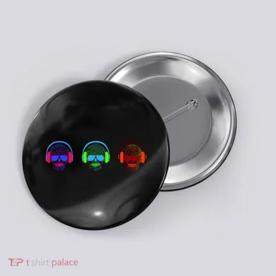Skull Icons With Headphones Button