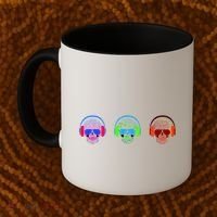 Skull Icons With Headphones Coffee Mug thumb 2
