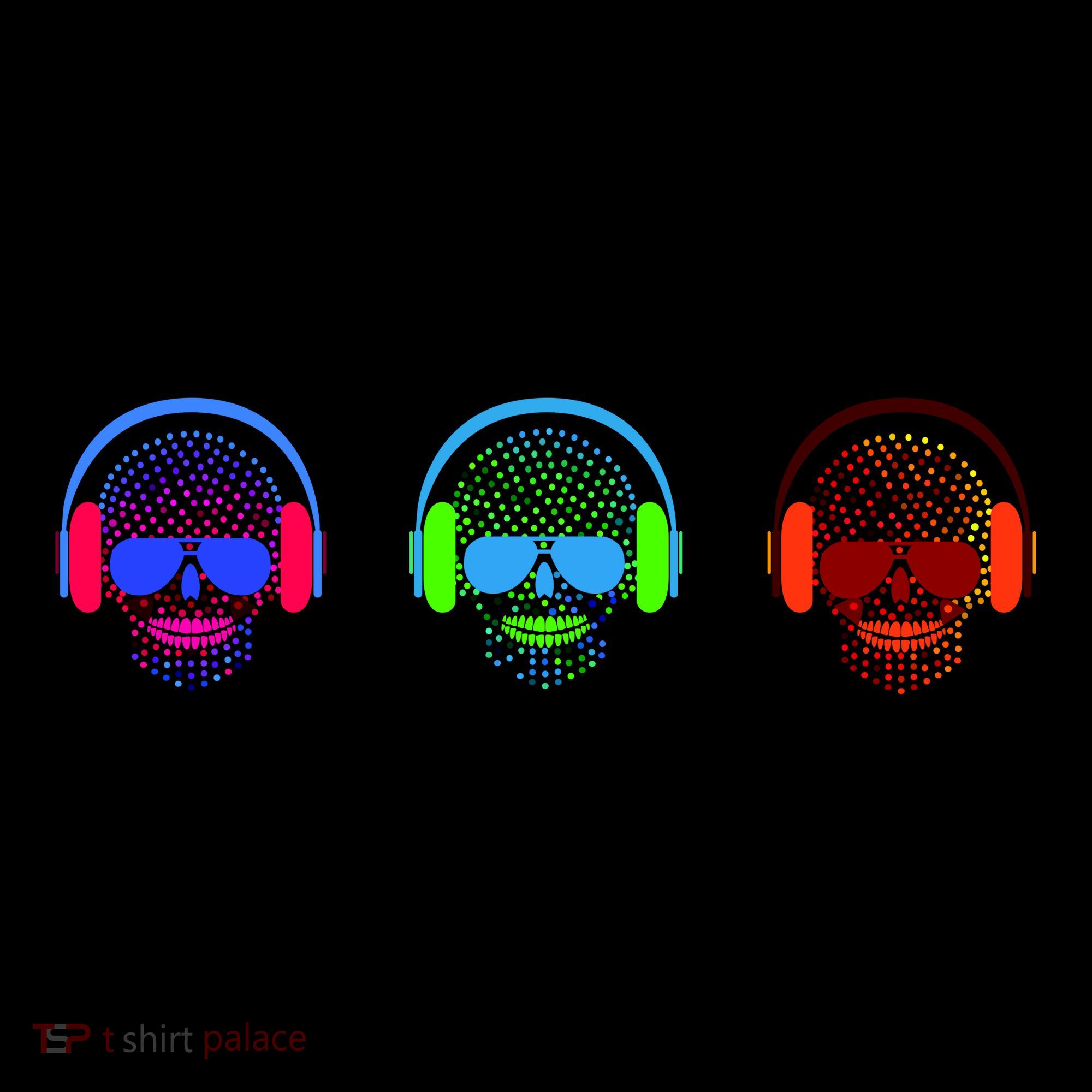 Skull Icons With Headphones Coffee Mug
