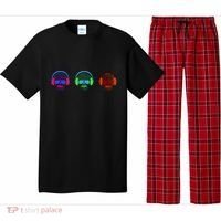 Skull Icons With Headphones Pajama Set thumb 0