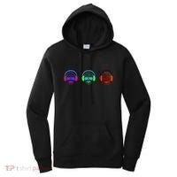 Skull Icons With Headphones Women's Hoodie thumb 0