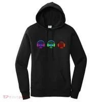 Skull Icons With Headphones Women's Hoodie thumb 0
