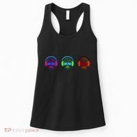 Skull Icons With Headphones Women's Tank Top thumb 0