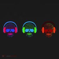 Skull Icons With Headphones Baby Bodysuit thumb 2