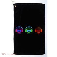 Skull Icons With Headphones Golf Towel thumb 0
