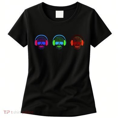 Skull Icons With Headphones Women's T-Shirt