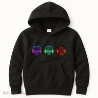 Skull Icons With Headphones Kids Hoodie thumb 0