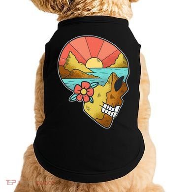 Skull Landscape Sunset Doggie Tank