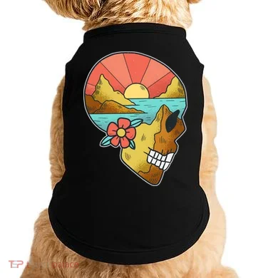Skull Landscape Sunset Doggie Tank