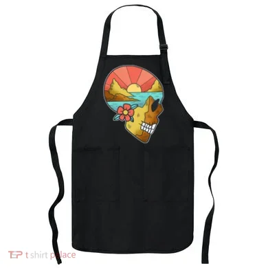 Skull Landscape Sunset Apron