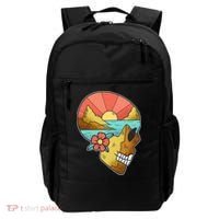 Skull Landscape Sunset Backpack thumb 0