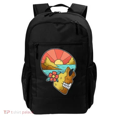 Skull Landscape Sunset Backpack