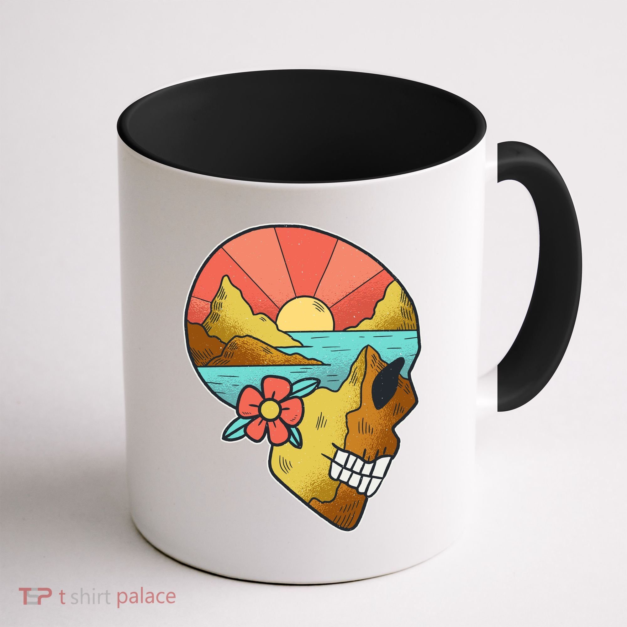 Skull Landscape Sunset Coffee Mug