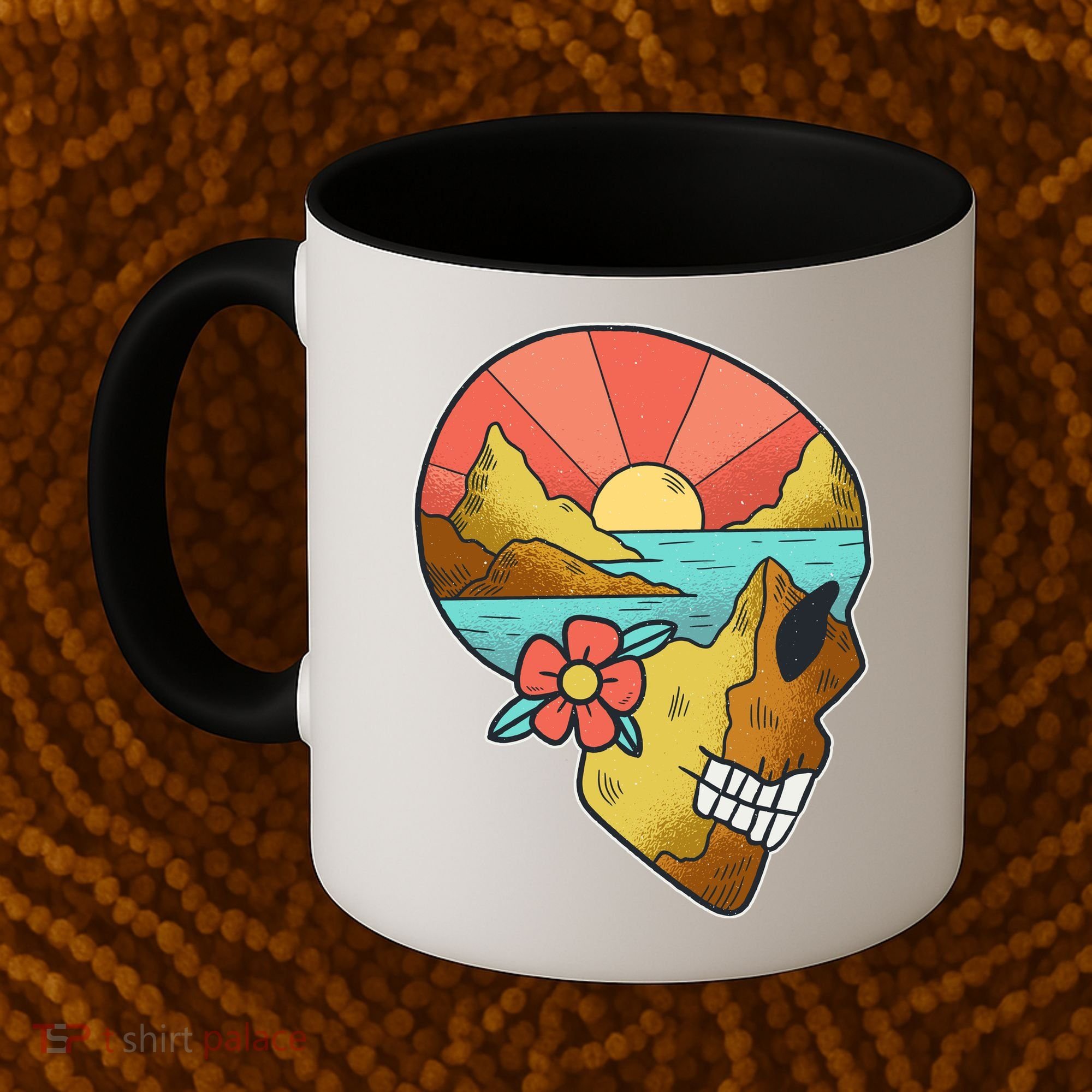 Skull Landscape Sunset Coffee Mug