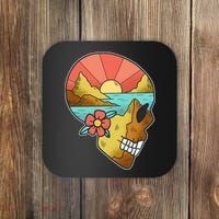 Skull Landscape Sunset Coaster thumb 0