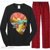 Skull Landscape Sunset Long Sleeve Pajama Set thumb 0