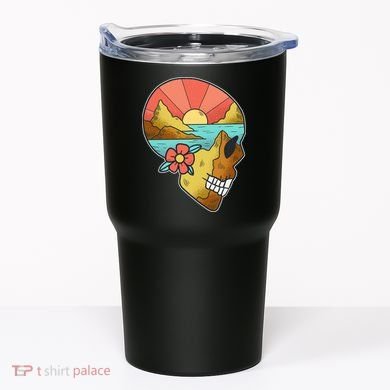 Skull Landscape Sunset Tumbler