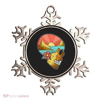 Skull Landscape Sunset Ornament
