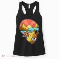 Skull Landscape Sunset Women's Tank Top thumb 0