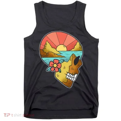 Skull Landscape Sunset Tank Top