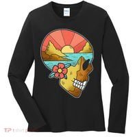 Skull Landscape Sunset Women's Long Sleeve Shirt thumb 0