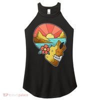Skull Landscape Sunset Women's Perfect Tri Rocker Tank thumb 0