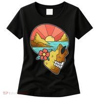 Skull Landscape Sunset Women's T-Shirt thumb 0