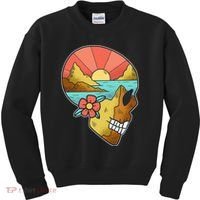 Skull Landscape Sunset Kids Sweatshirt thumb 0