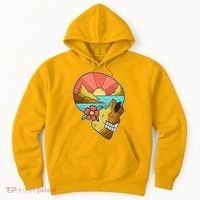 Skull Landscape Sunset Hoodie thumb 0