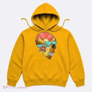 Skull Landscape Sunset Hoodie