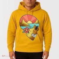 Skull Landscape Sunset Hoodie thumb 2