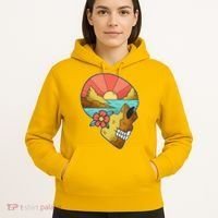 Skull Landscape Sunset Hoodie thumb 5