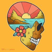 Skull Landscape Sunset Hoodie thumb 7