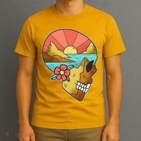 Skull Landscape Sunset T-Shirt thumb 3