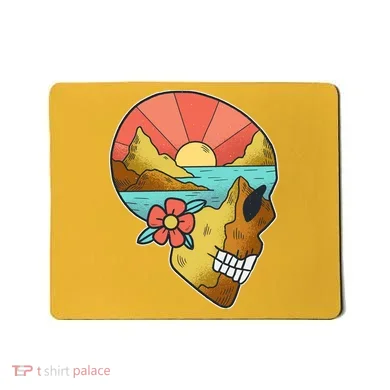 Skull Landscape Sunset Mousepad