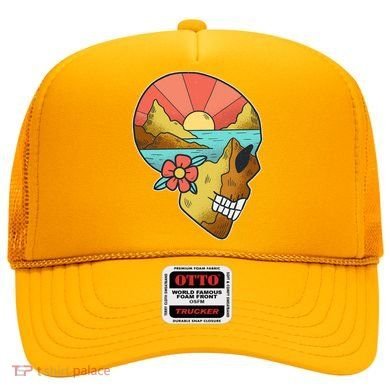 Skull Landscape Sunset Hat
