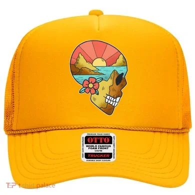 Skull Landscape Sunset Hat