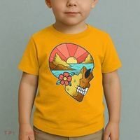 Skull Landscape Sunset Toddler T-Shirt thumb 2