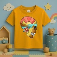 Skull Landscape Sunset Toddler T-Shirt thumb 3
