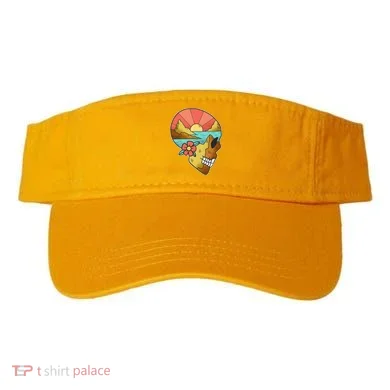 Skull Landscape Sunset Visor