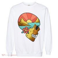 Skull Landscape Sunset Garment-Dyed Sweatshirt thumb 0