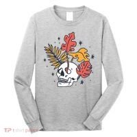Skull Leaves Long Sleeve Shirt thumb 0