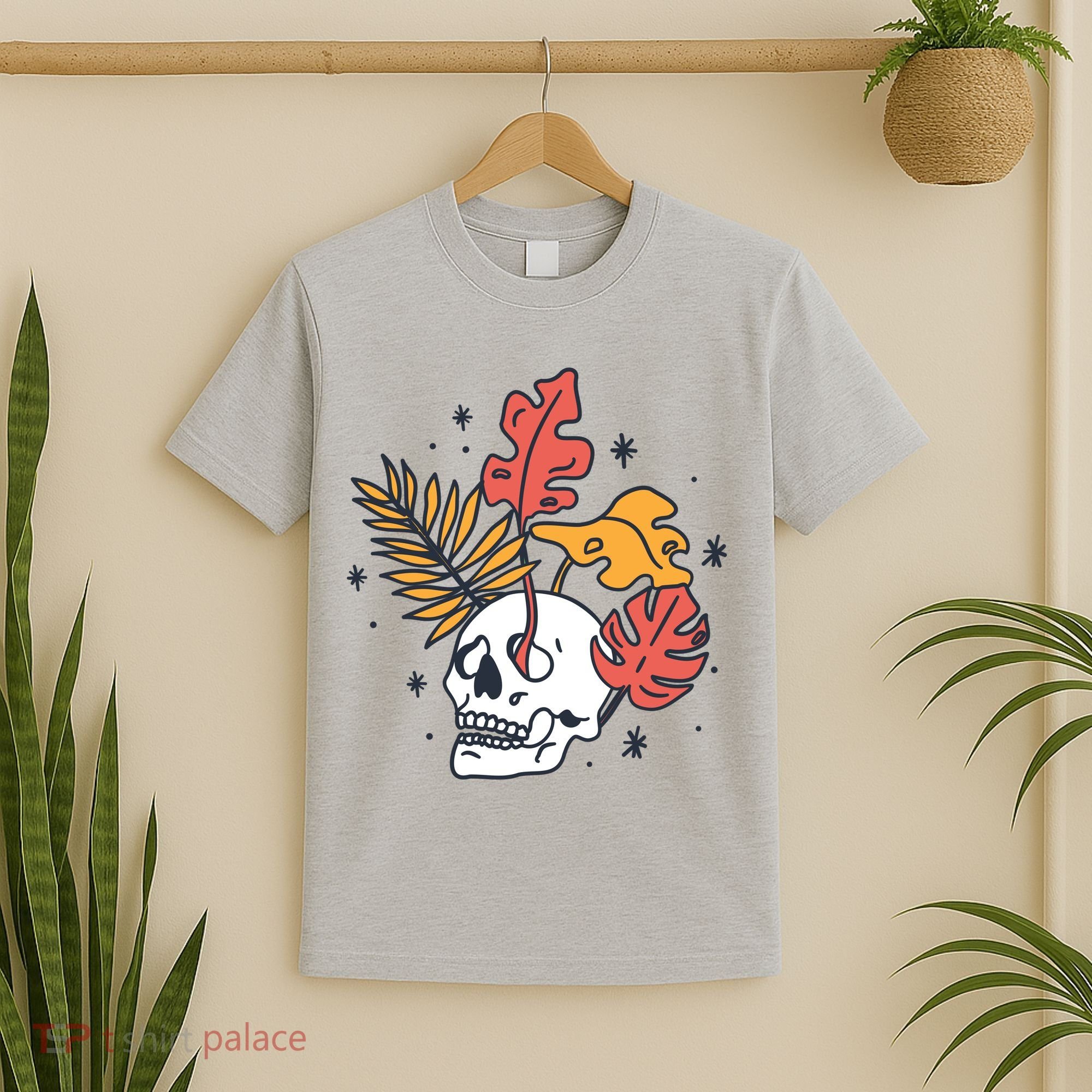 Skull Leaves T-Shirt